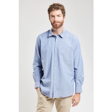 Chemise coupe confort - coton et lin