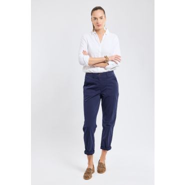 Pantalon taille élastique - coton