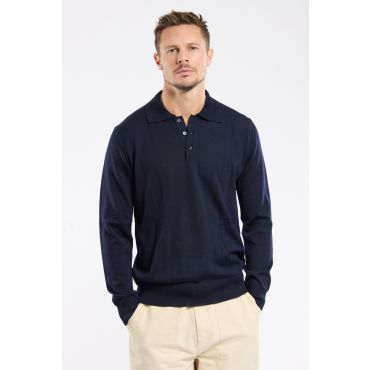 Polo manches longues - laine