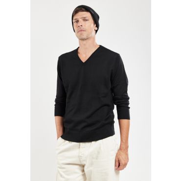 Pull col V - laine