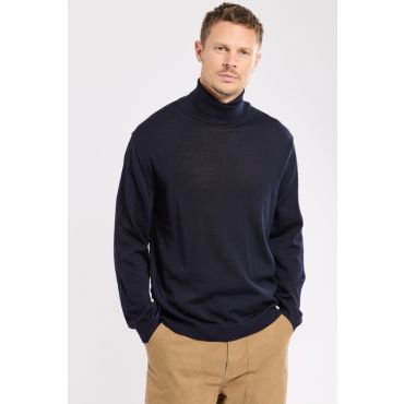 Pull col roulé - laine mérinos