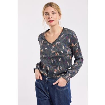 Blouse imprimée Nathalie - cupro