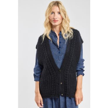 Gilet sans manche Côme - mohair
