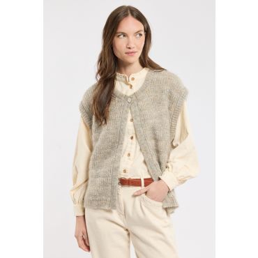 Gilet sans manches Ysée - mohair