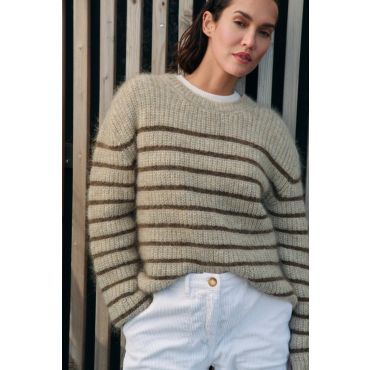 Pull rayé Lior - mohair