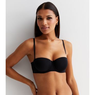 Women's Black Strapless Bra New Look