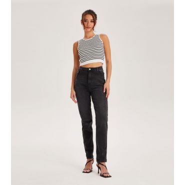 Women's Black Mom Jeans Urban Bliss New Look
