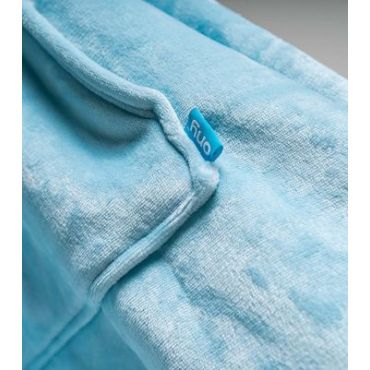 ONY Pale Blue Fleece Oversized Unisex Blanket Hoodie New Look