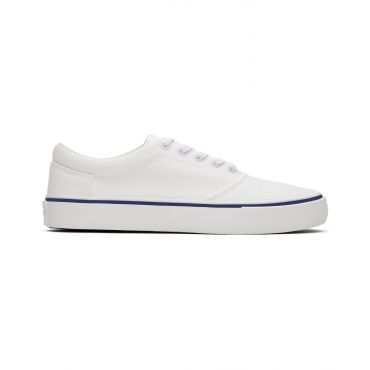 Women's White Canvas Lace Up Espadrilles Toms New Look