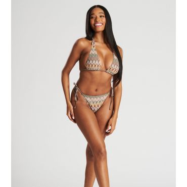 Women's Multicoloured Paisley Crochet Halter Bikini Set South Beach New Look