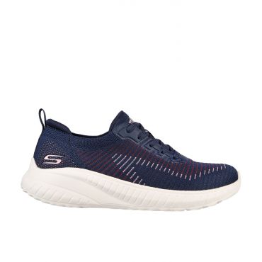 Women's Navy Bobs Squad Chaos Memory Foam Trainers Skechers New Look