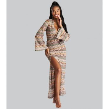 Women's Multicoloured Paisley Crochet Beach Dress South Beach New Look