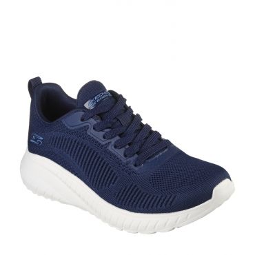 Women's Navy Bobs Squad Chaos Face Off Trainers Skechers New Look