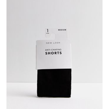 Black 80 Denier Anti-Chafing Shorts New Look