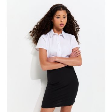 Girls' Black High-Waisted School Tube Skirt New Look