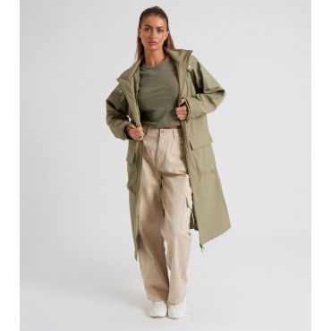 Women's Olive Hooded Oversized Rain Anorak Urban Bliss New Look