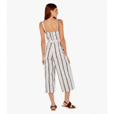 Apricot Navy Stripe Jumpsuit New Look
