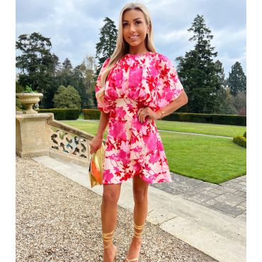 Women's Multicoloured Floral Print Mini Dress AX Paris New Look