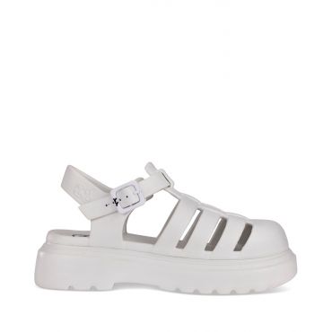 Women's White Chunky Jelly Sandals JuJu New Look