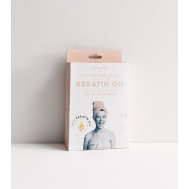 Creations Pink Keratin Oil Hair Towel Danielle New Look