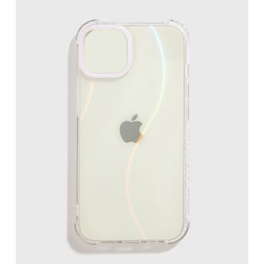Holographic Wave Shock iPhone Case Skinnydip New Look