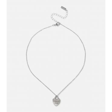 Freedom Silver Heart Charm Chain Necklace Freedom Jewellery New Look
