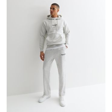 Men's Grey Relaxed Original Studios Logo Joggers Jack & Jones New Look