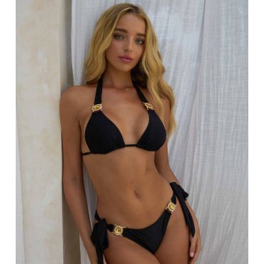 Women's Black Halter Neck Bikini Top Moda Minx New Look