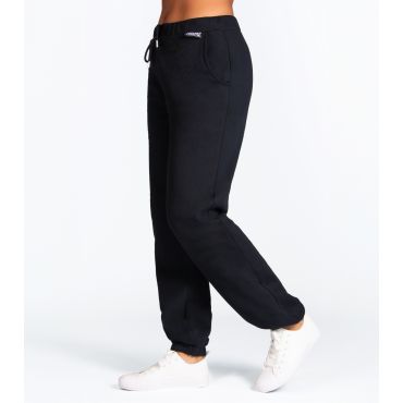 Women's Black Cuffed Joggers Pineapple New Look