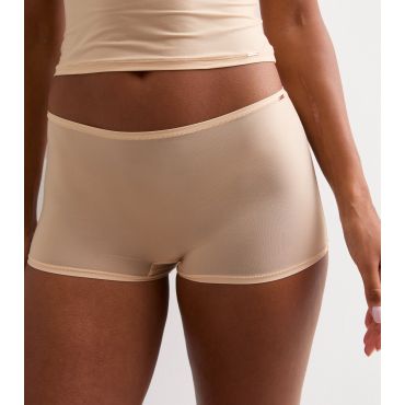 Women's Cream Smooth Microfibre Shorts Dorina New Look