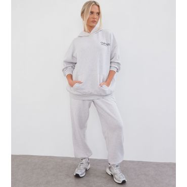 Women's Grey Oversized Joggers WKNDGIRL New Look