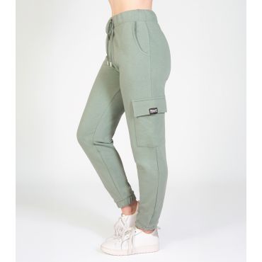 Women's Light Green Cargo Joggers Pineapple New Look