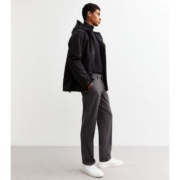 Men's Grey Straight Trousers Farah New Look