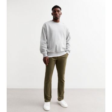 Men's Khaki Regular Straight Leg Chino Trousers Farah New Look