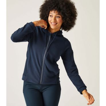Women's Navy Flamino Zip Up Fleece Sweatshirt Regatta New Look