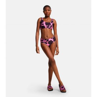 Women's Orla Kiely Pink Floral Reversible Bikini Set Regatta New Look