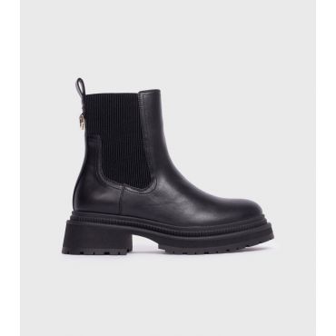 Women's Black Faux Leather Chelsea Boots London Rebel New Look