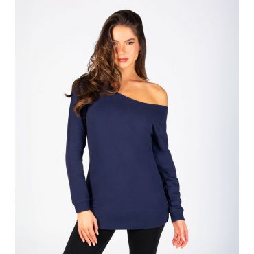 Women's Navy Off The Shoulder Sweatshirt Pineapple New Look