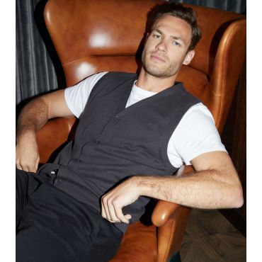 Men's Charcoal Knit Button Waistcoat Threadbare New Look