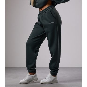 Women's Green Cuffed Joggers Gym King New Look