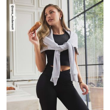 Women's by Zara McDermott Black Active High Neck Vest Rise New Look