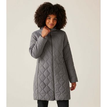 Women's Grey Fritha III Insulated Quilted Coat Regatta New Look
