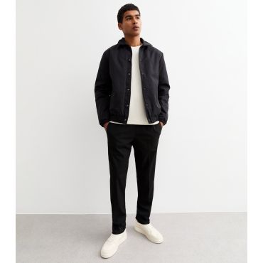 Men's Black Regular Tailored Joggers Jack & Jones New Look