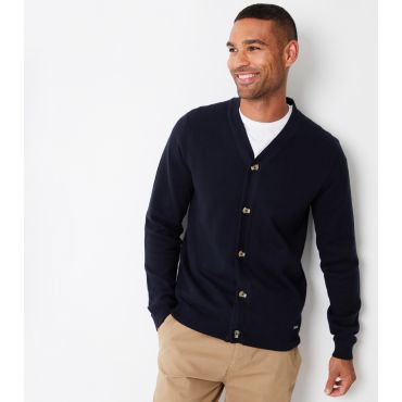 Men's Overton Knit Cardigan Threadbare New Look