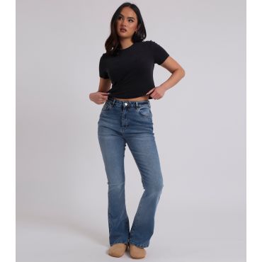 Women's Blue Bootcut Jeans Urban Bliss New Look