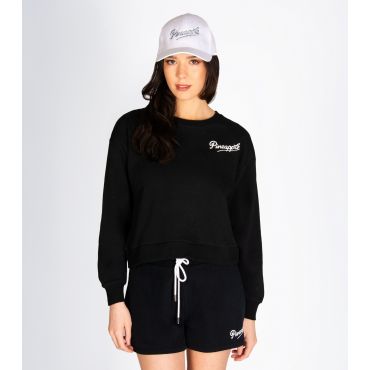 Women's Black Midi Logo Print Sweatshirt Pineapple New Look