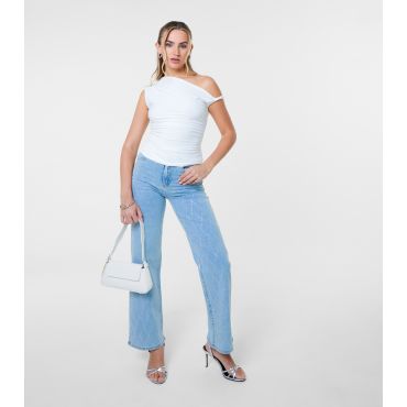 Women's Blue Diamante Embellished Jeans Pink Vanilla New Look