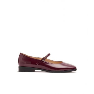Women's Dark Burgundy Ballet Flats London Rebel New Look