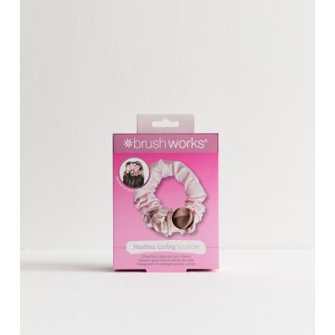 Pink Heatless Curling Scrunchie Brushworks New Look