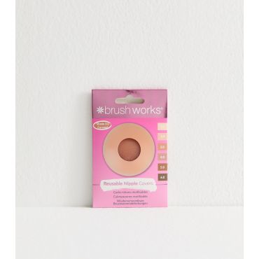Reusable Gel Nipple Covers Shade 3.0 Caramel Brushworks New Look